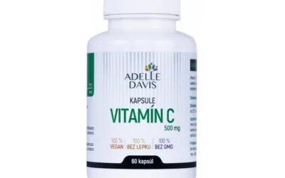 Adelle Davis Vitamín C, 1000 mg, 60 kapslí